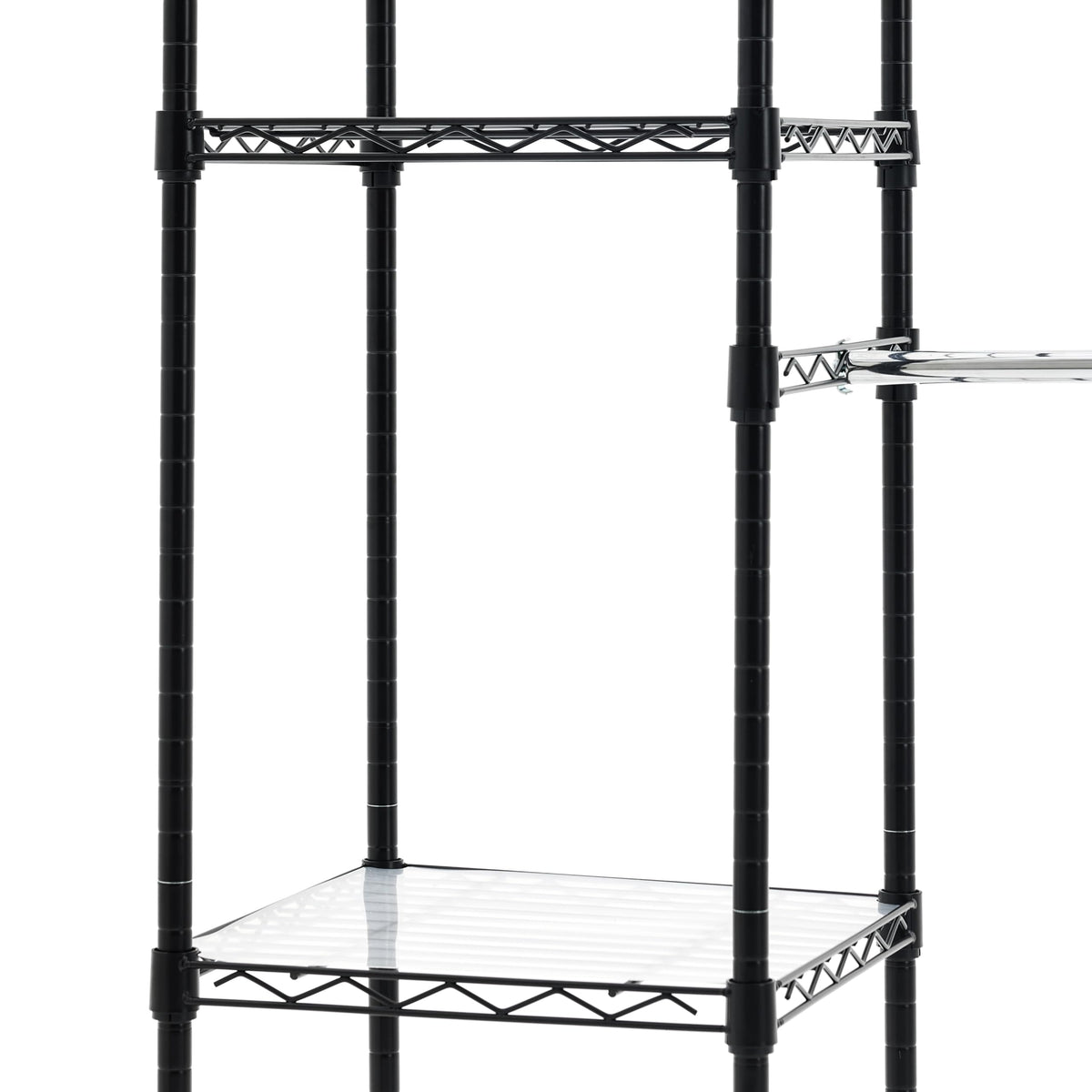 Amazon Basics Expandable Metal Hanging Closet Organizer System with Storage Shelves, Adjustable