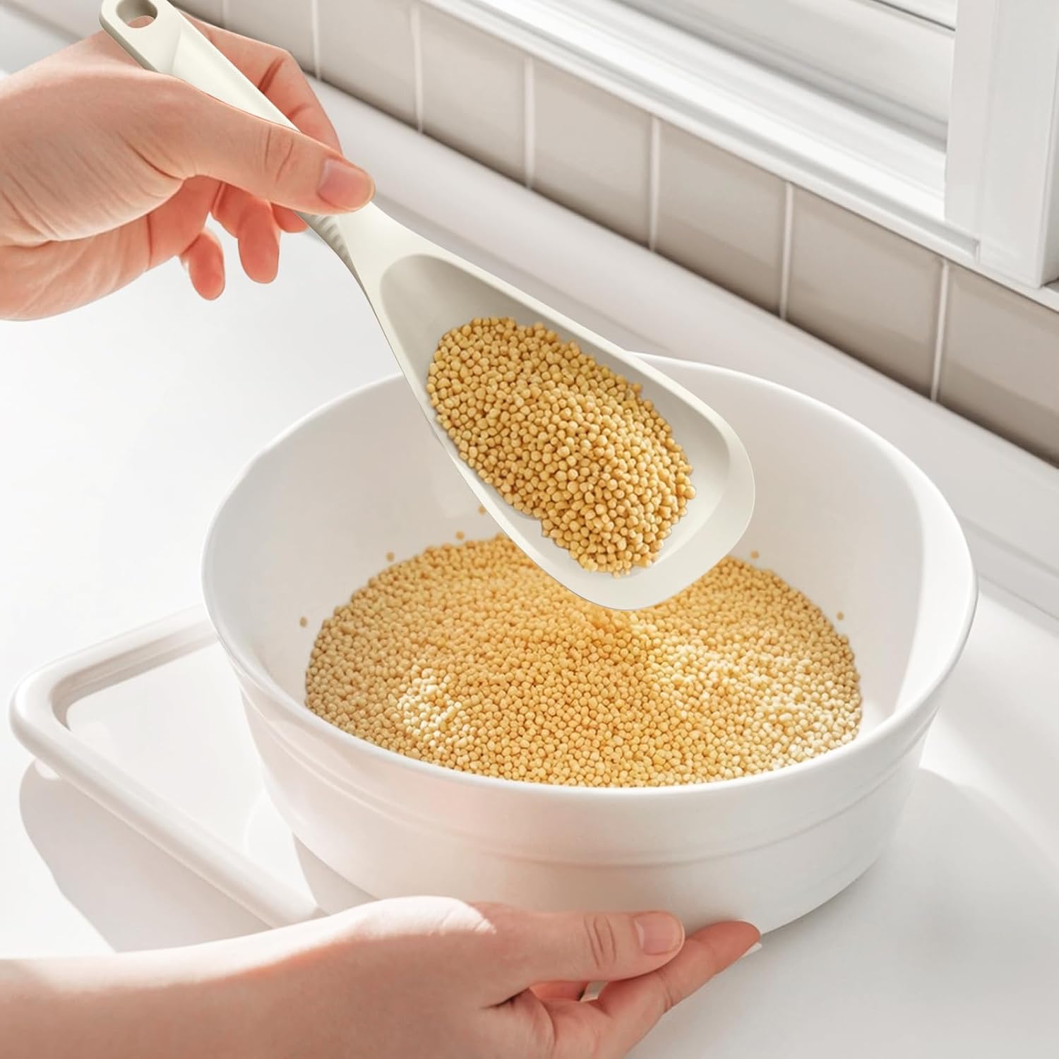 Silicone Cooking Utensils Set - 600°F Heat Resistant, Nonstick Kitchen Utensil Set with Spatulas
