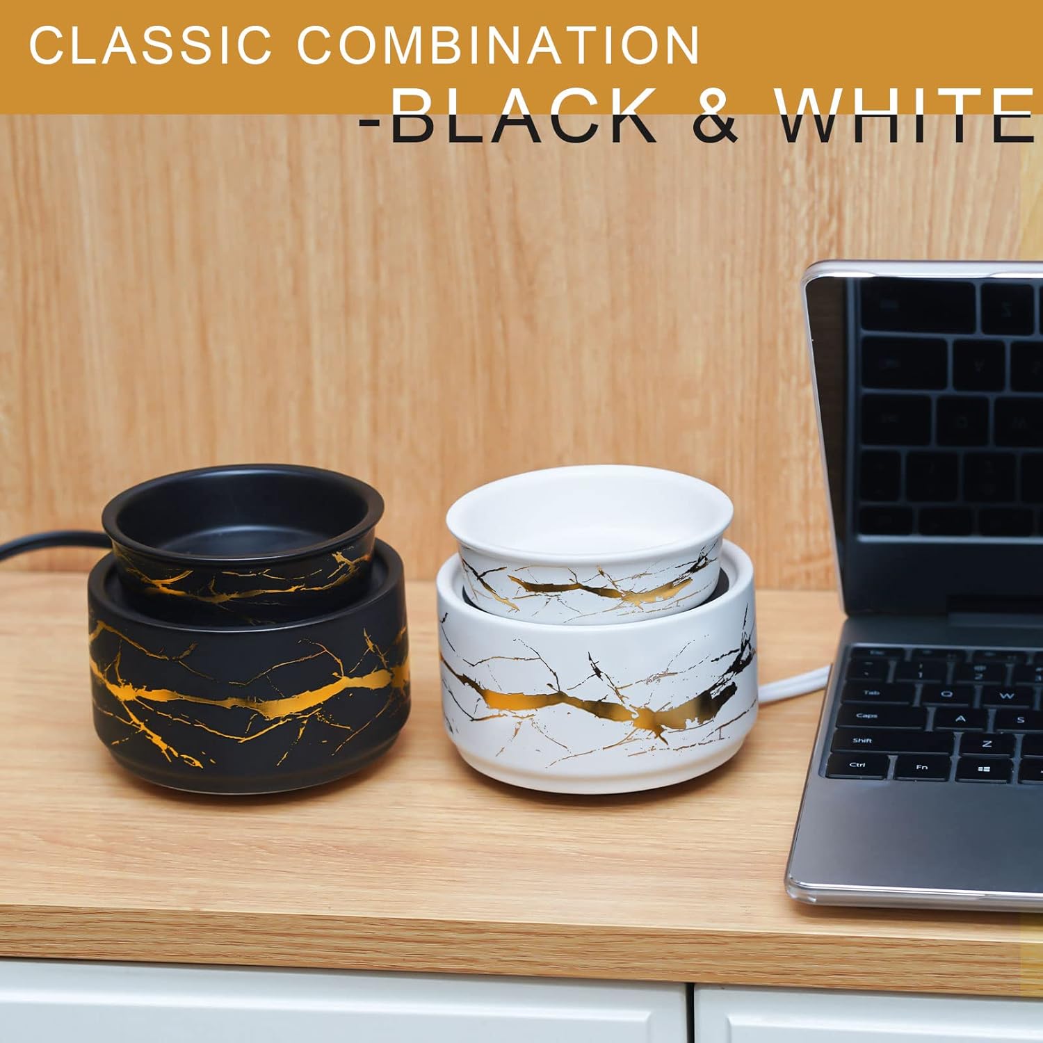 PALANCHY Wax Melt Warmer Ceramic 3-in-1 Oil Burner Electric Candle Wax Warmer Burner Melter