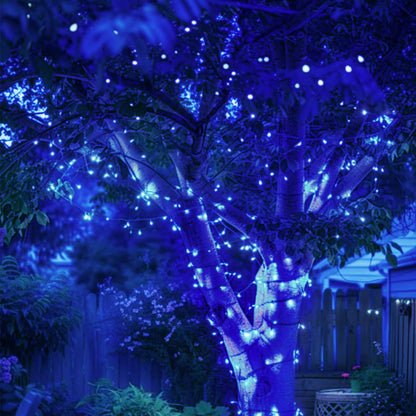 Upgrade Solar String Lights for Outside 2 Pack Total 180FT 500LED String Lights Outdoor with 8