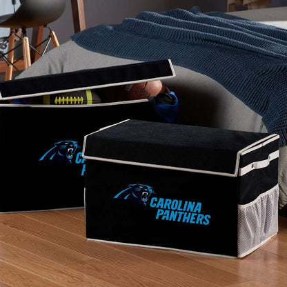 NFL Carolina Panthers NFL Team Licensed Collapsible Storage Footlocker Bin Smallnfl Team Licensed