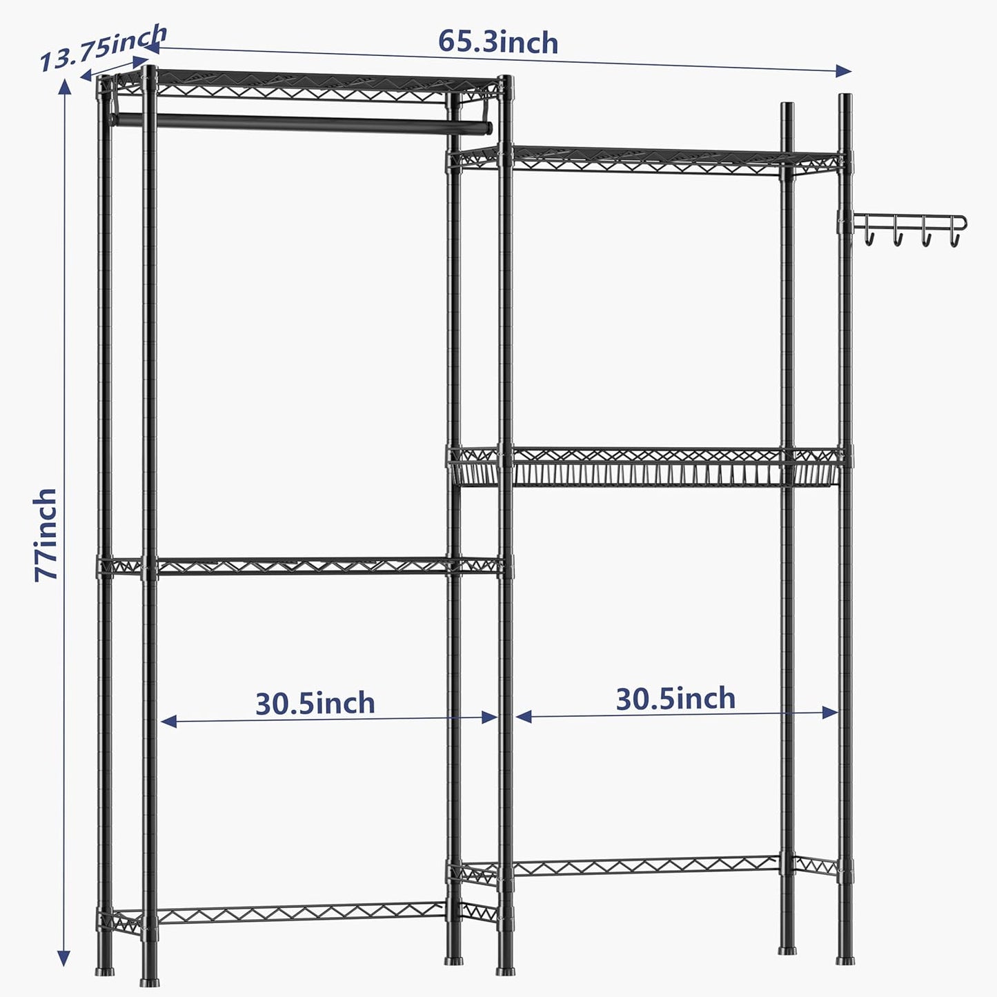Over Washer and Dryer Shelves,Laundry Room Storage Organization Clothes Drying Rack,4 Tier