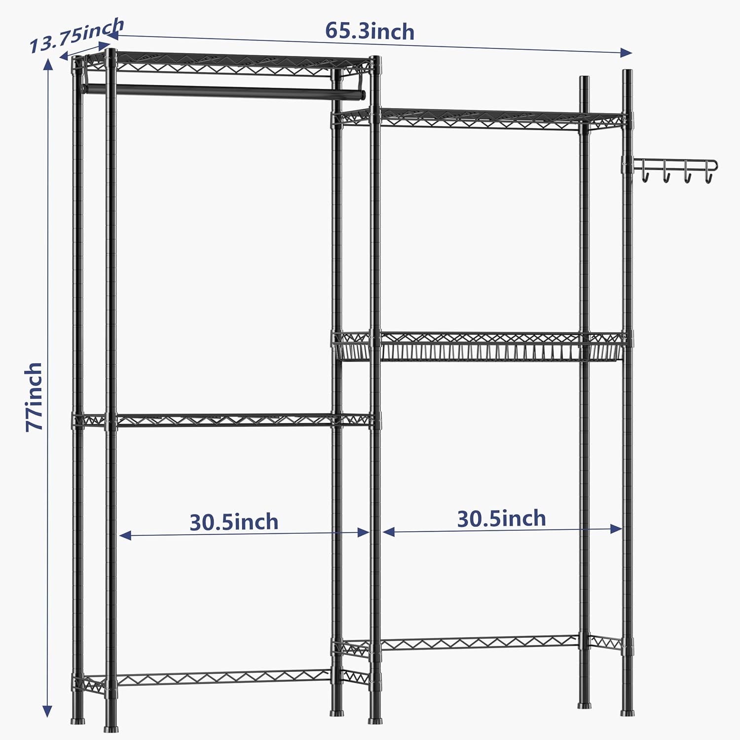 Over Washer and Dryer Shelves,Laundry Room Storage Organization Clothes Drying Rack,4 Tier