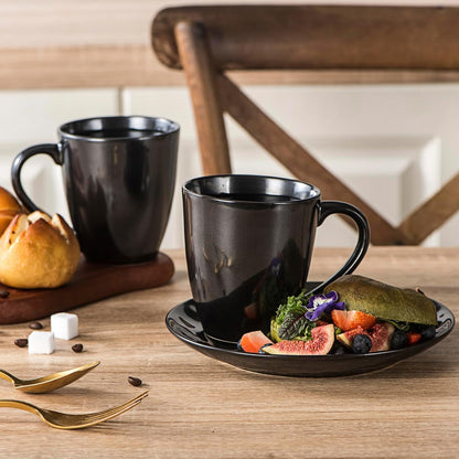 vicrays Coffee Mug Set, 12 Ounce, Ceramic Mug for Men, Women, Unique Glazed Mugs with Handle for