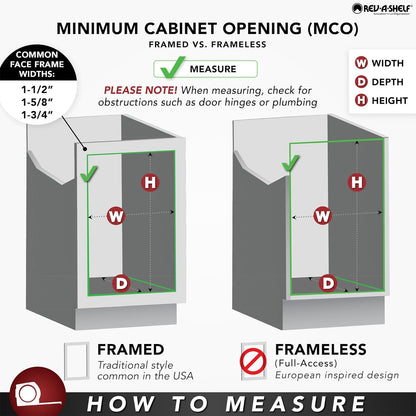 Rev-A-Shelf Trim-to-Fit Silverware Drawer Organizer For Kitchen Utensils, Cutlery Cabinet Storage