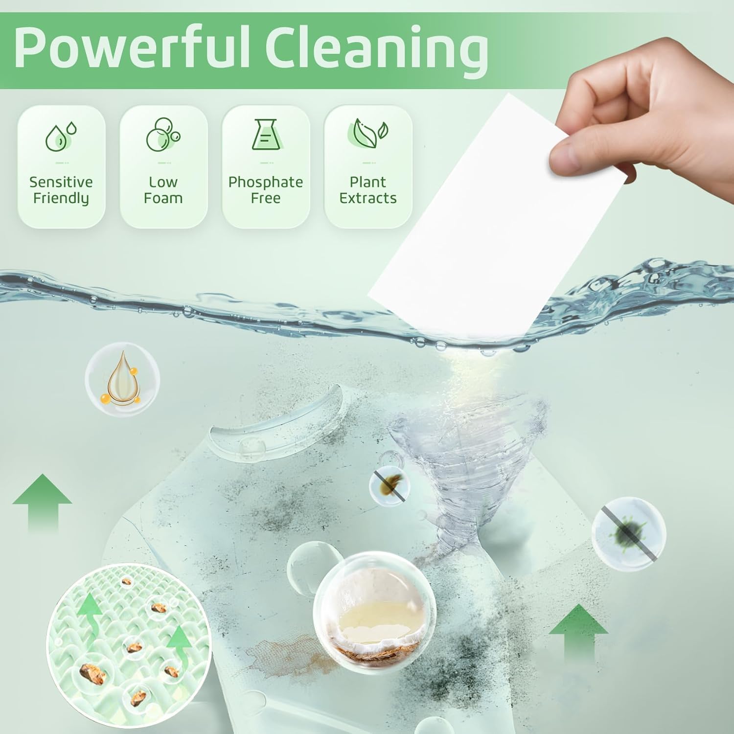 Poesie Laundry Detergent Sheets Fragrance Free 320 Sheets Liquid Free Travel Laundry Soap