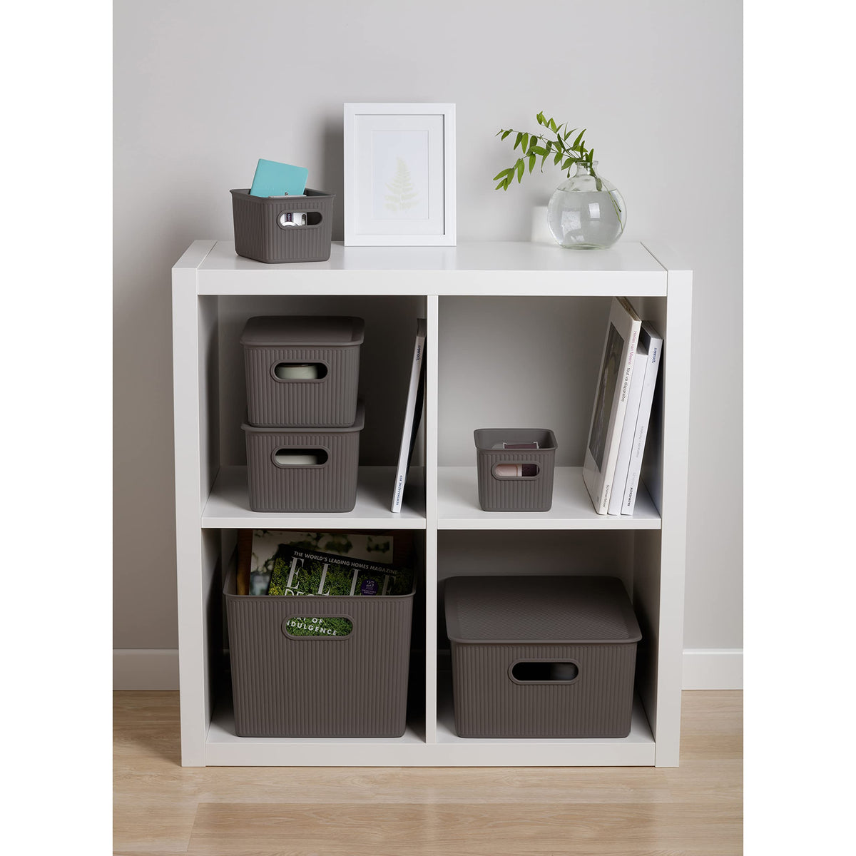 Tatay Baobab Multipurpose Large Storage Basket, Lilac, 29.4 X 38.5 X 16