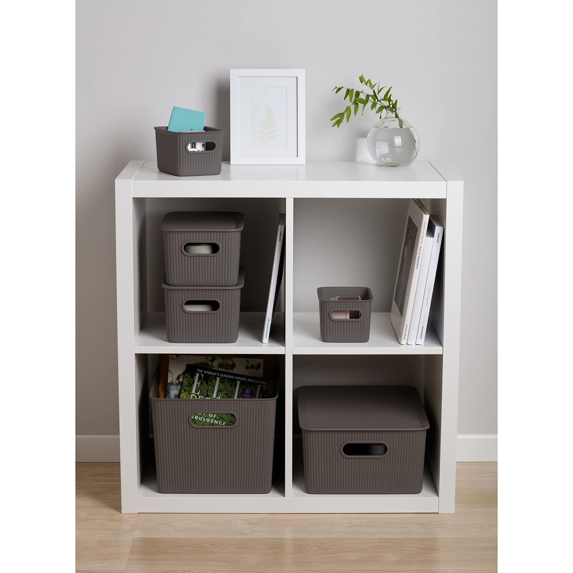 Tatay Baobab Multipurpose Large Storage Basket, Lilac, 29.4 X 38.5 X 16