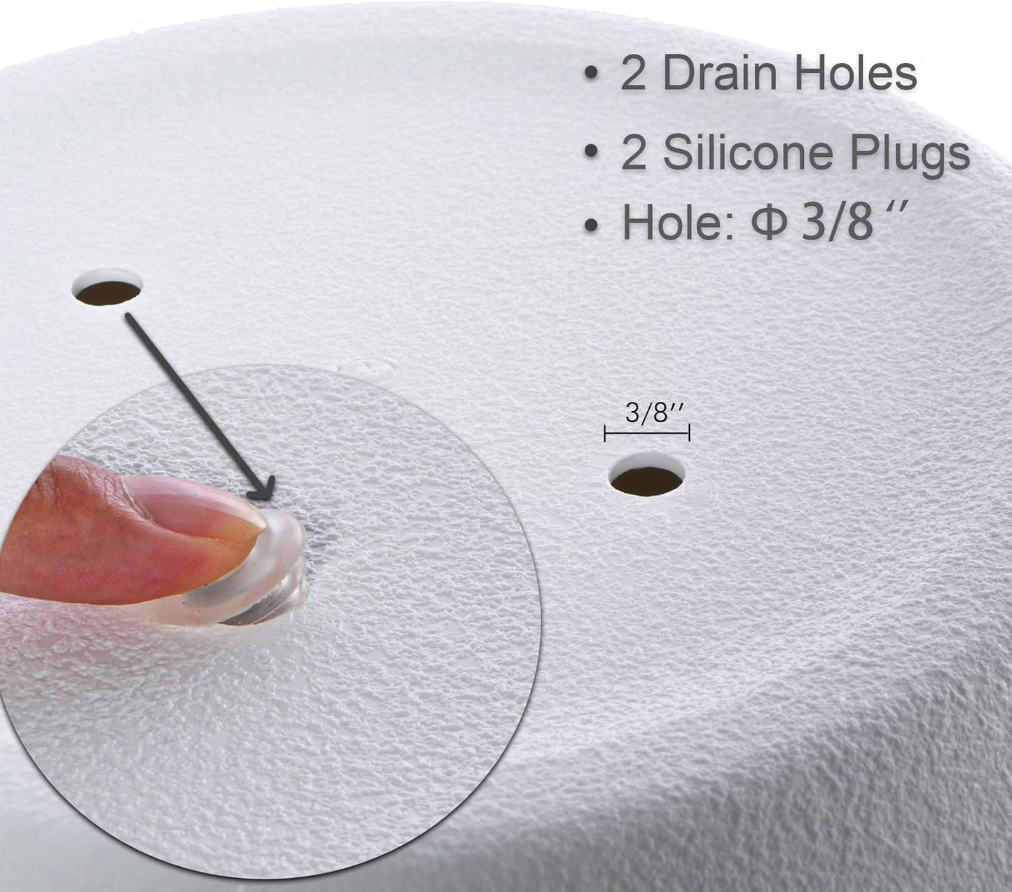 12 Inch 2 Pack Large Hanging Planters for Indoor Outdoor Plants, Plastic Hanging Basket Pots for