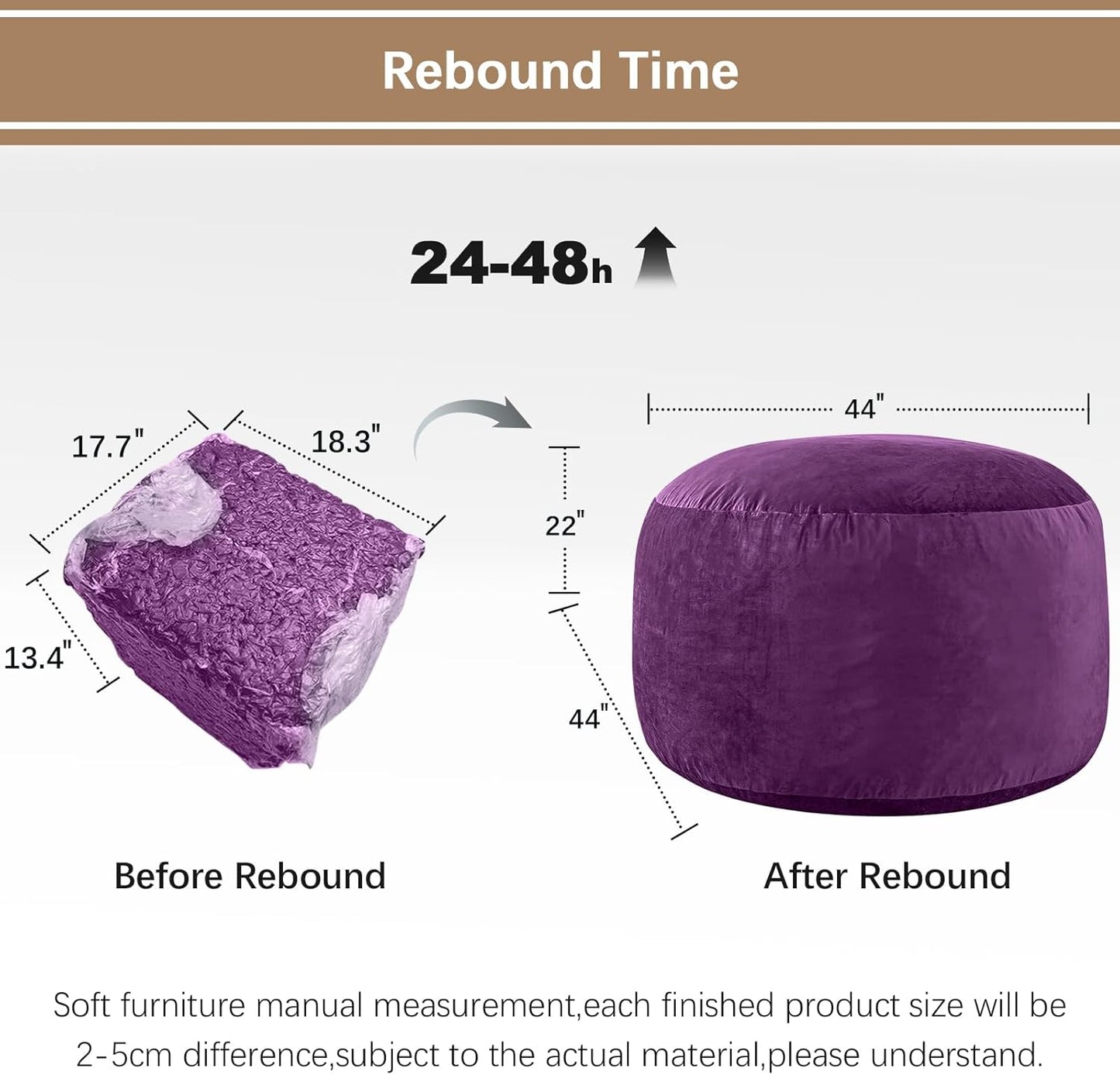 Bean Bag Chairs for Adults - Memory Foam Furniture BeanBag Chair - Kids/Teens Sofa with Soft Micro