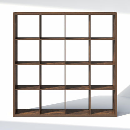 Furinno Cubic Extra Thick 16-Cube Closet Organizers and Storage, Amber Pine