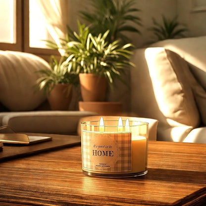 96NORTH Fresh Linen & Soft Amber Candle | Large 3 Wick Jar Candle | 12 Oz Up to 50 Hours Burning