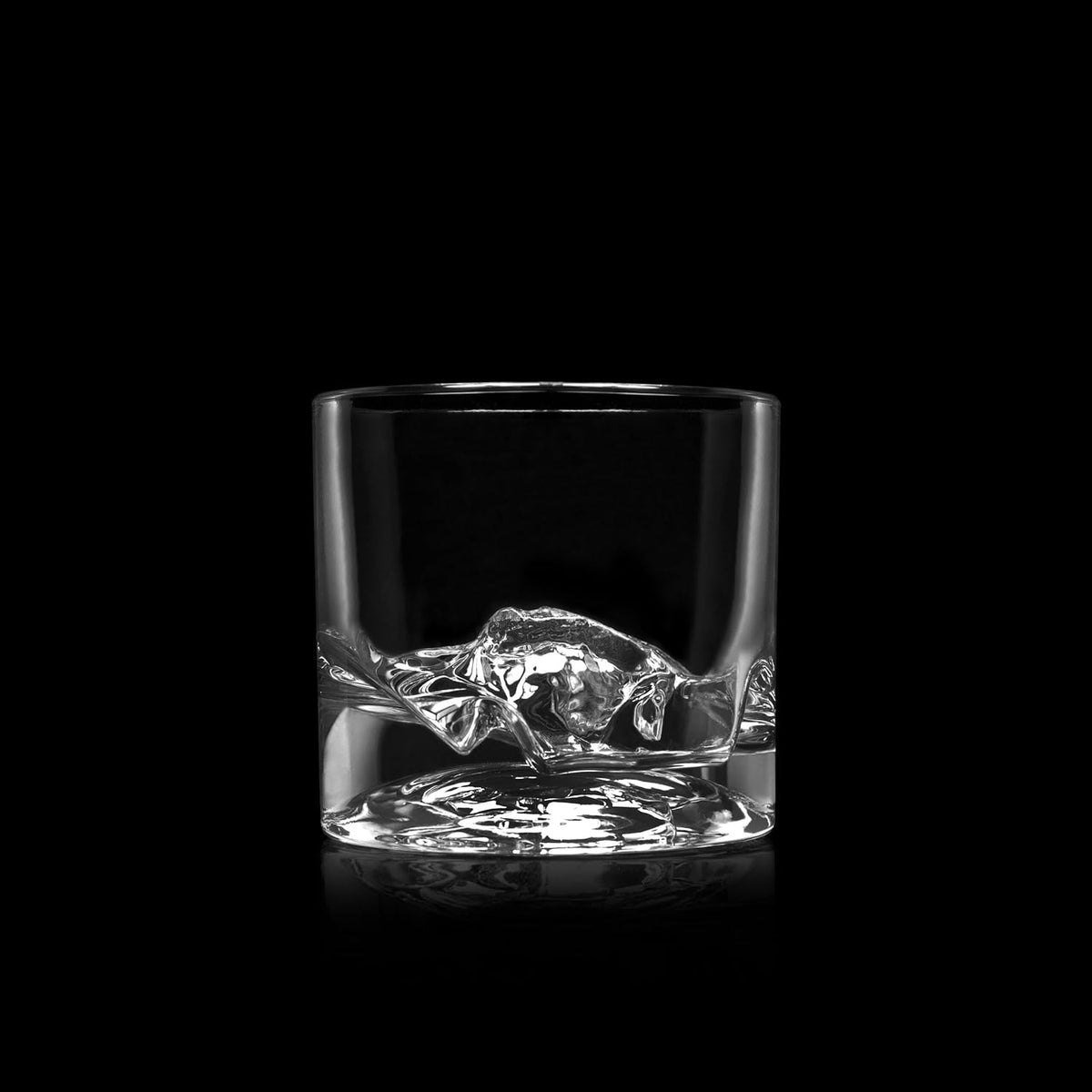 Yosemite Heavy Crystal Whiskey Glasses Gift Set of 2, Thick Freezable Bourbon Glass 1lb Each