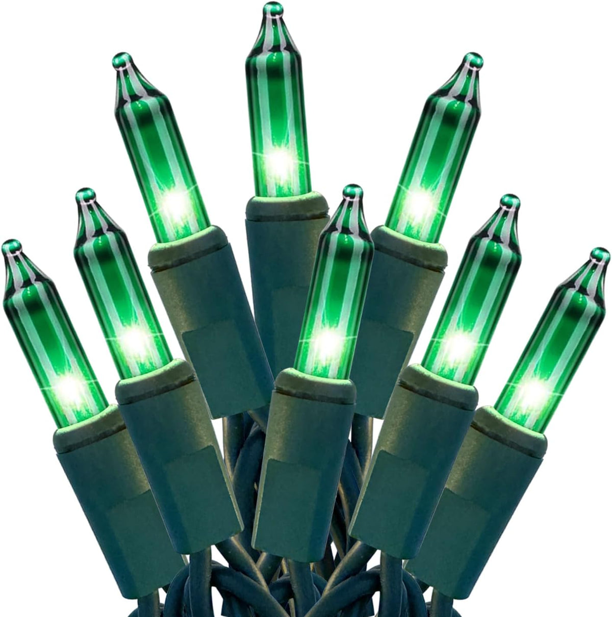 HISHINY Green String Lights 100 Count Mini St Patricks Decorations Lights with Green Wire for