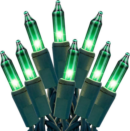 HISHINY Green String Lights 100 Count Mini St Patricks Decorations Lights with Green Wire for