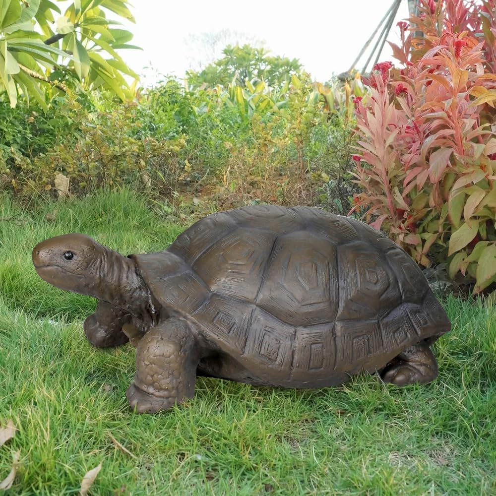 SKYFIRE Turtle Statues for Garden - 29.5' x 15.7' x 11.8' Fiber Reinforced Concrete Figurines