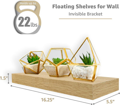 Sorbus Floating Shelves for Wall, Bathroom Shelves Wall Mounted for Kitchen, Bedroom, Bathroom