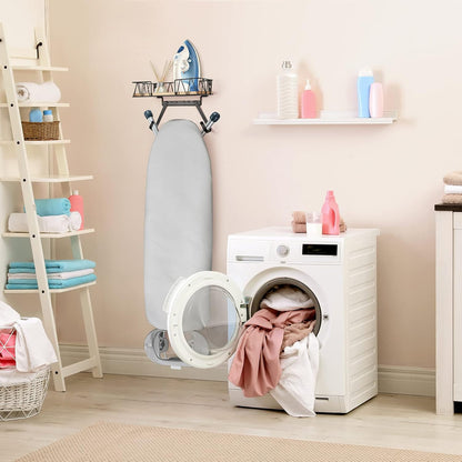 TJ.MOREE Ironing Board Holder Wall Mount - Laundry Room Iron and Ironing Board Hanger Laundry Room