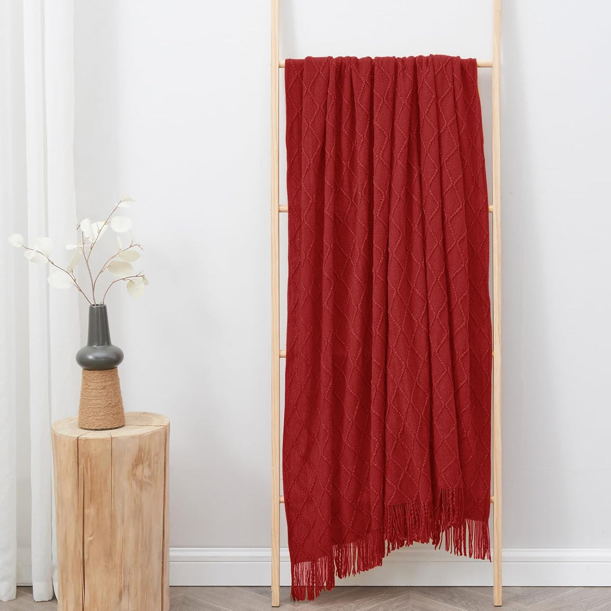 inhand Knitted Throw Blanket for Couch and Bed, Soft Living Room Home Decor Knitted Blanket with