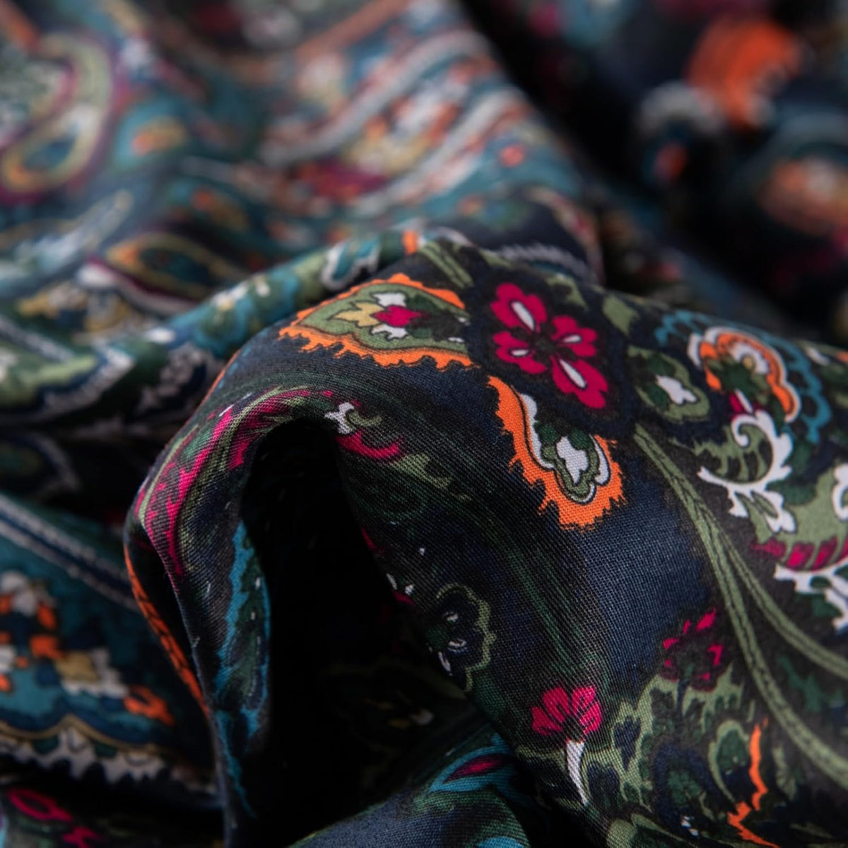 ABREEZE Luxury Vintage Black Duvet Cover Sets Damask Paisley Bedding Set Retro 100% Brushed Cotton