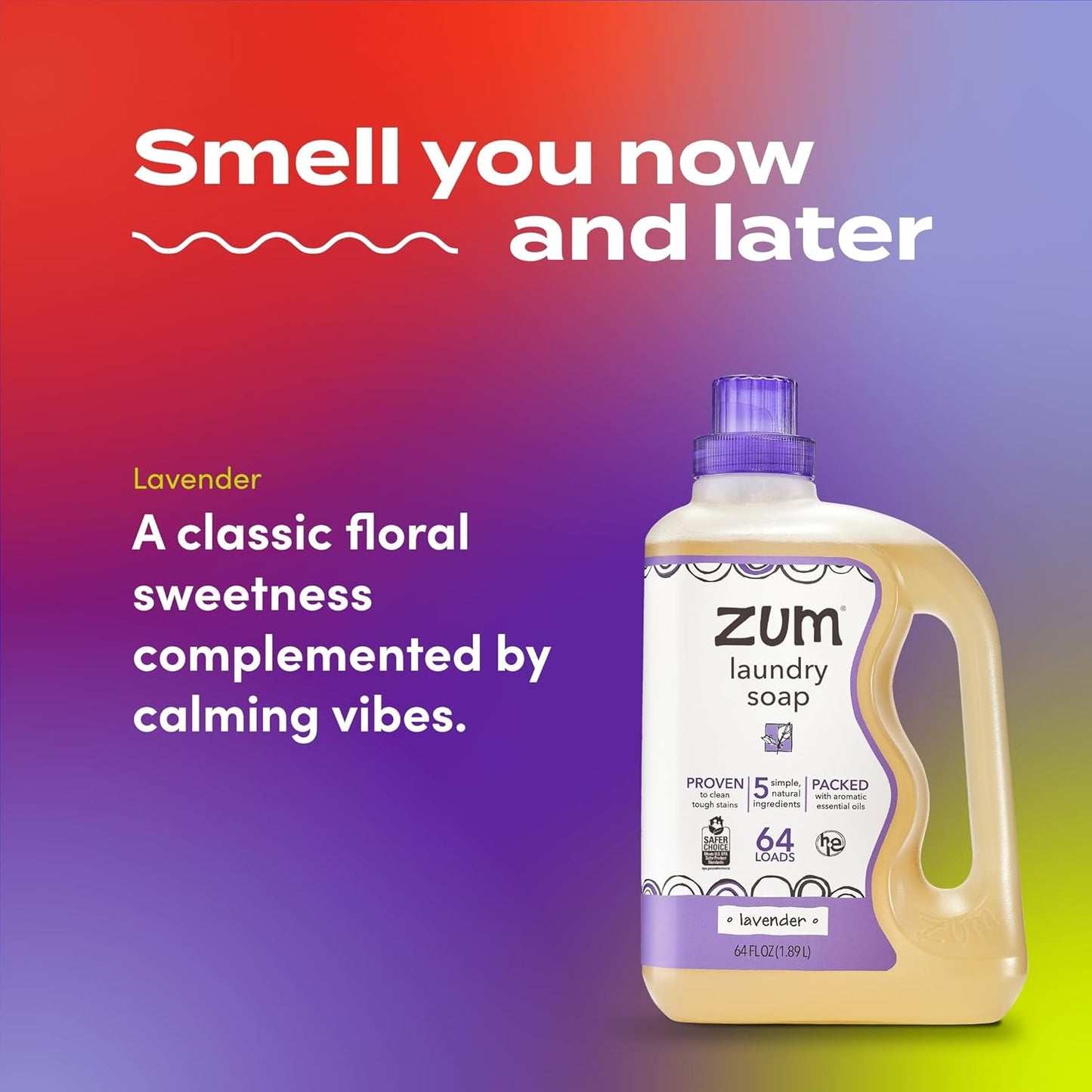 Indigo Wild Zum Clean Laundry Soap - Plant-Based Liquid Laundry Soap - Contains Baking Soda