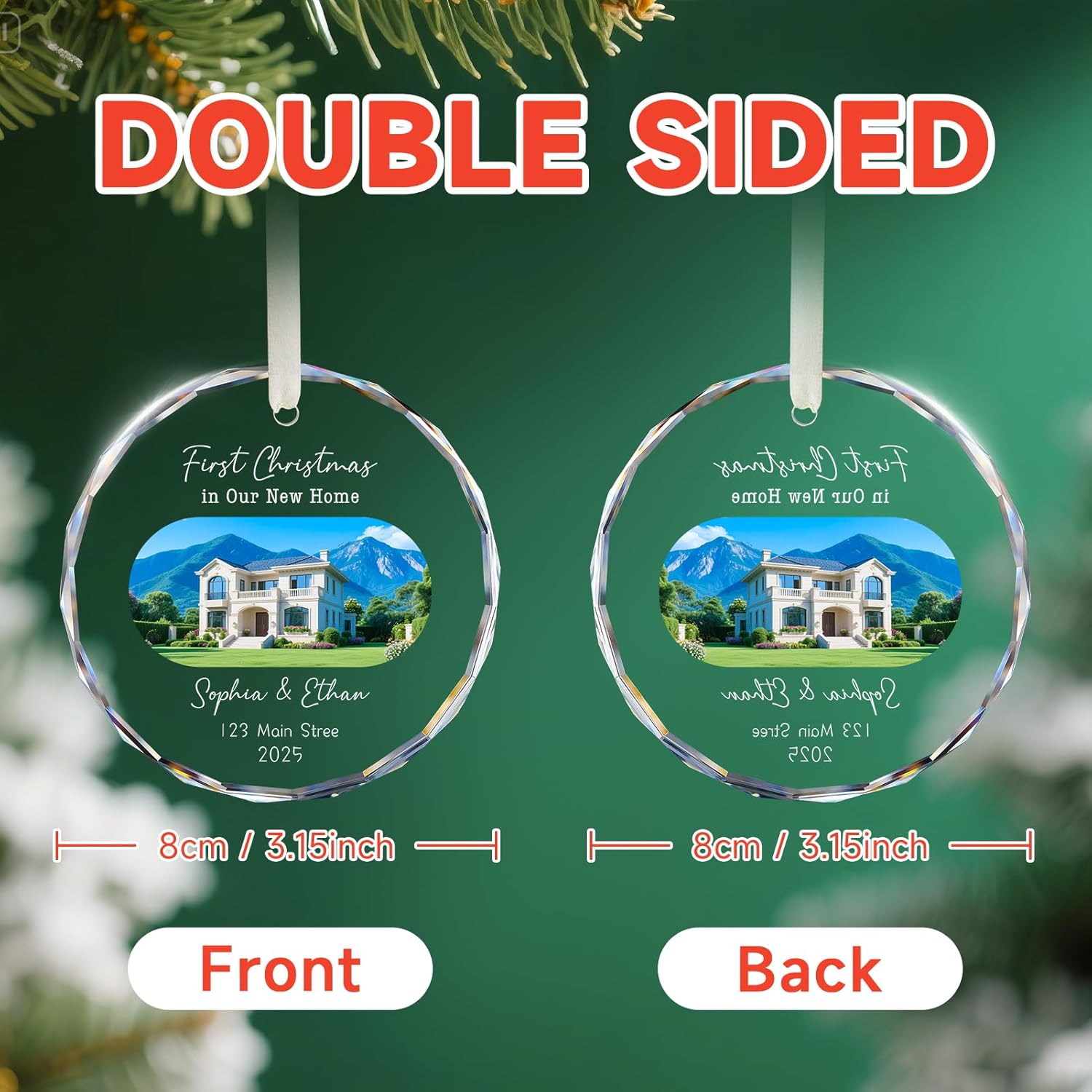 House Warming Gifts New Home Ornament Personalized First Home Christmas Ornaments 2025, New Home