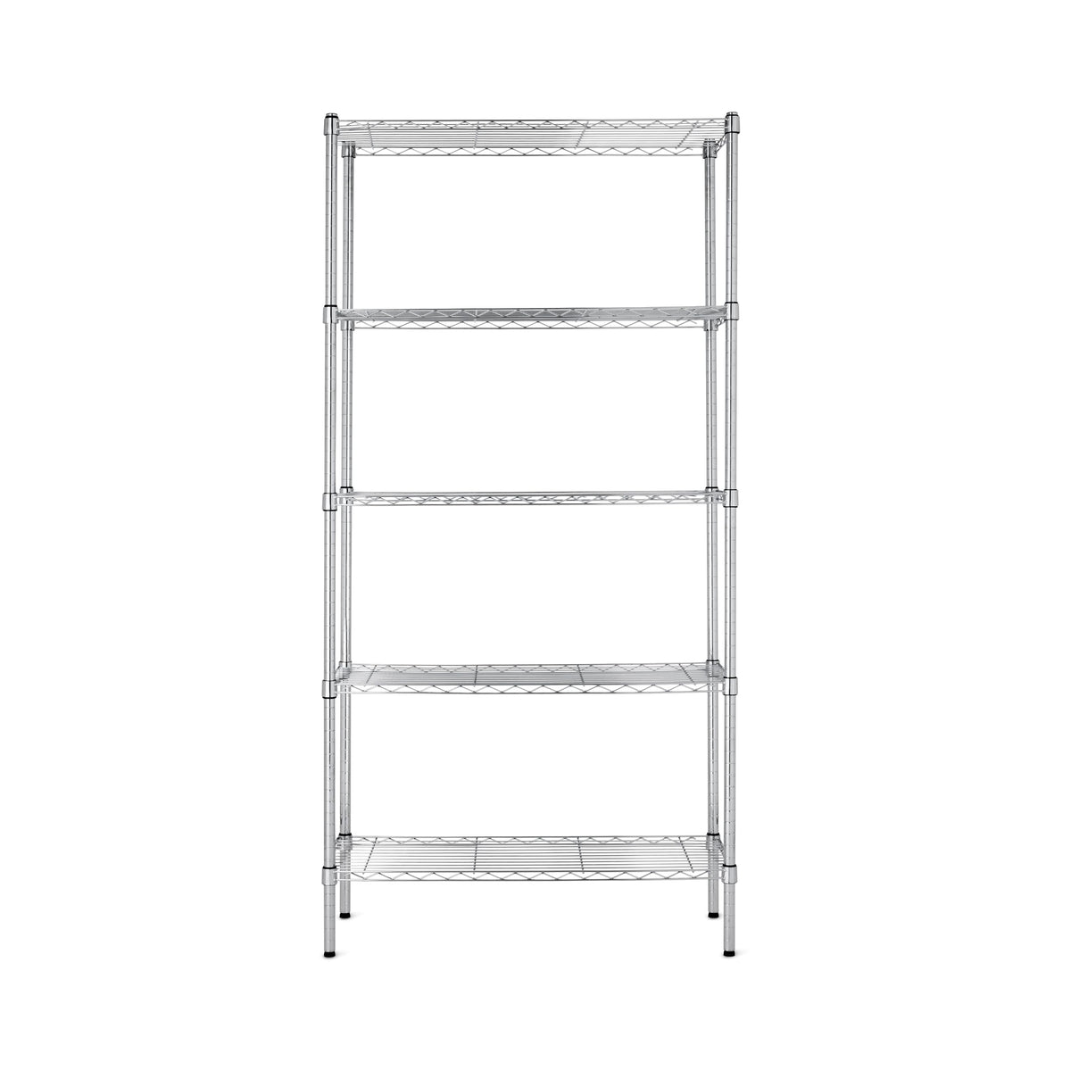 Amazon Basics 5-Shelf Adjustable Heavy Duty Steel Wire Rack, Space Saving Storage Shelving