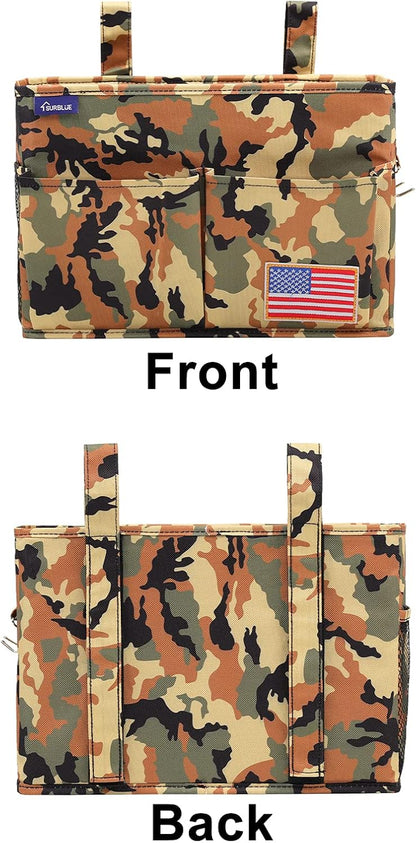Surblue Bedside Caddy Hanging Organizer Storage Bag Pocket for Bunk, Hospital Beds, College Dorm
