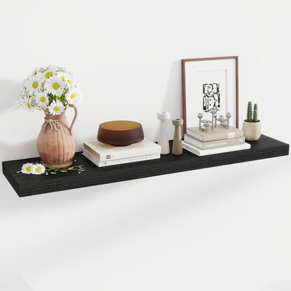 48 Inch Floating Shelves, 12 Inch Deep Floating Shelves for Wall, Floating Shelf with Invisible