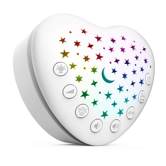 BEREST A13 White Noise Machine & Baby Sleep Soother with 15 Soothing Sounds & Projector Star Night