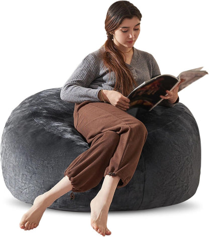 Bean Bag Chair 3Ft, Memory Foam Filled, Large Beanbag Chairs for Adults and Teens, Soft Sofa with