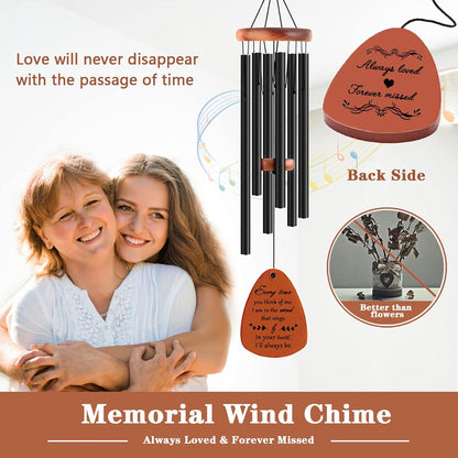 Sympathy Wind Chimes, Memorial Wind Chimes for Loss of Loved One