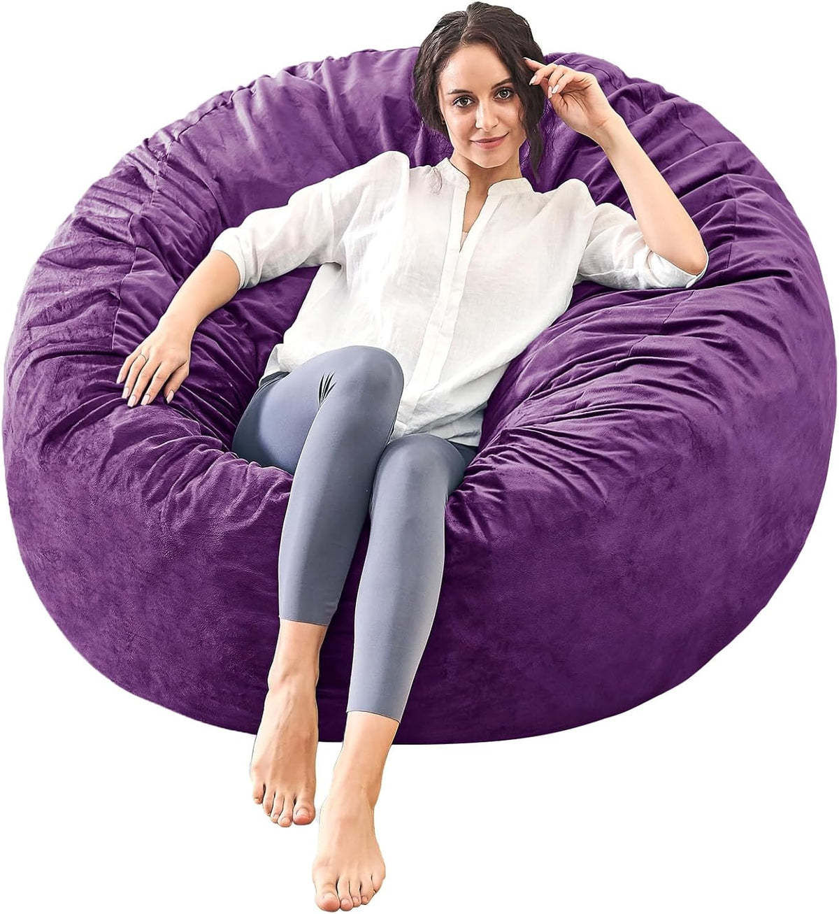 Bean Bag Chairs for Adults - Memory Foam Furniture BeanBag Chair - Kids/Teens Sofa with Soft Micro