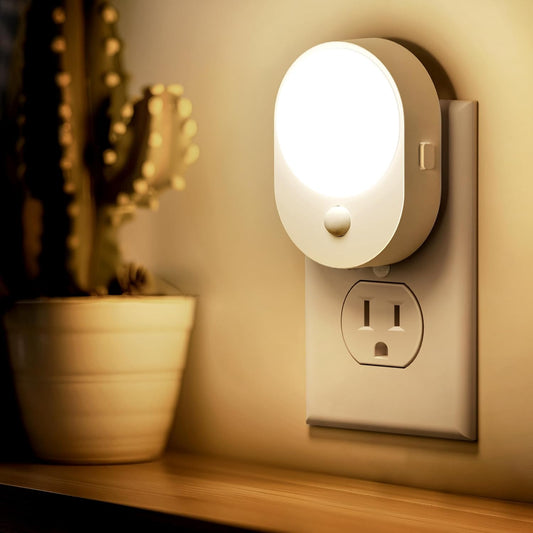 L LOHAS LED Motion Sensor Night Light,[2-PACK] Night Lights Plug into Wall,Motion Sensor and Dusk