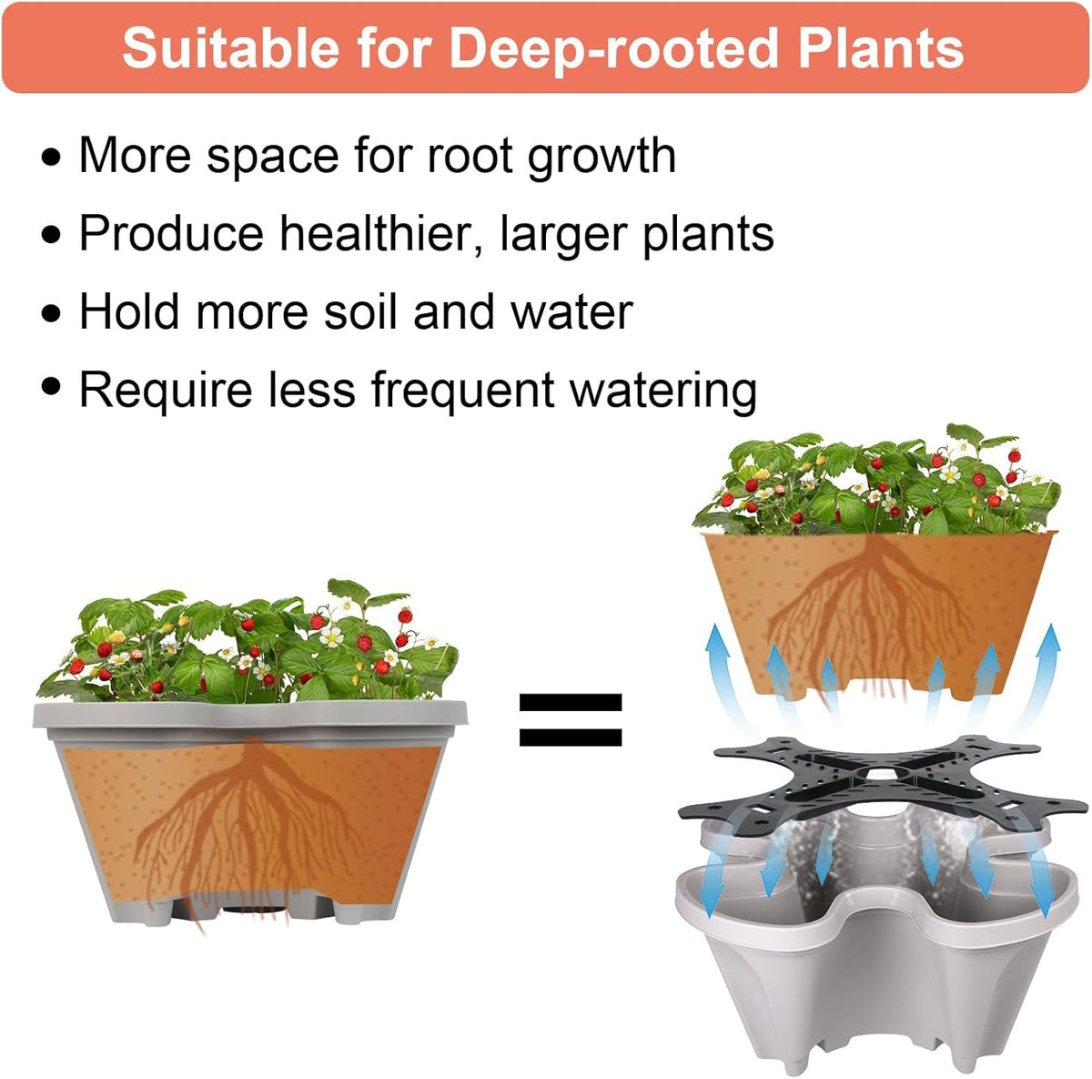Vertical Planter 7 Tier Stackable Planters Garden Planters Strawberry Herb Flower and Vegetable