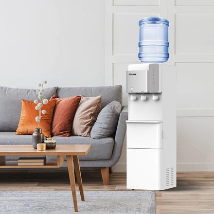 Hot and Cold Water Dispenser with Ice Maker for 5 Gallon Bottle Water Cooler Dispenser Built-in Ice