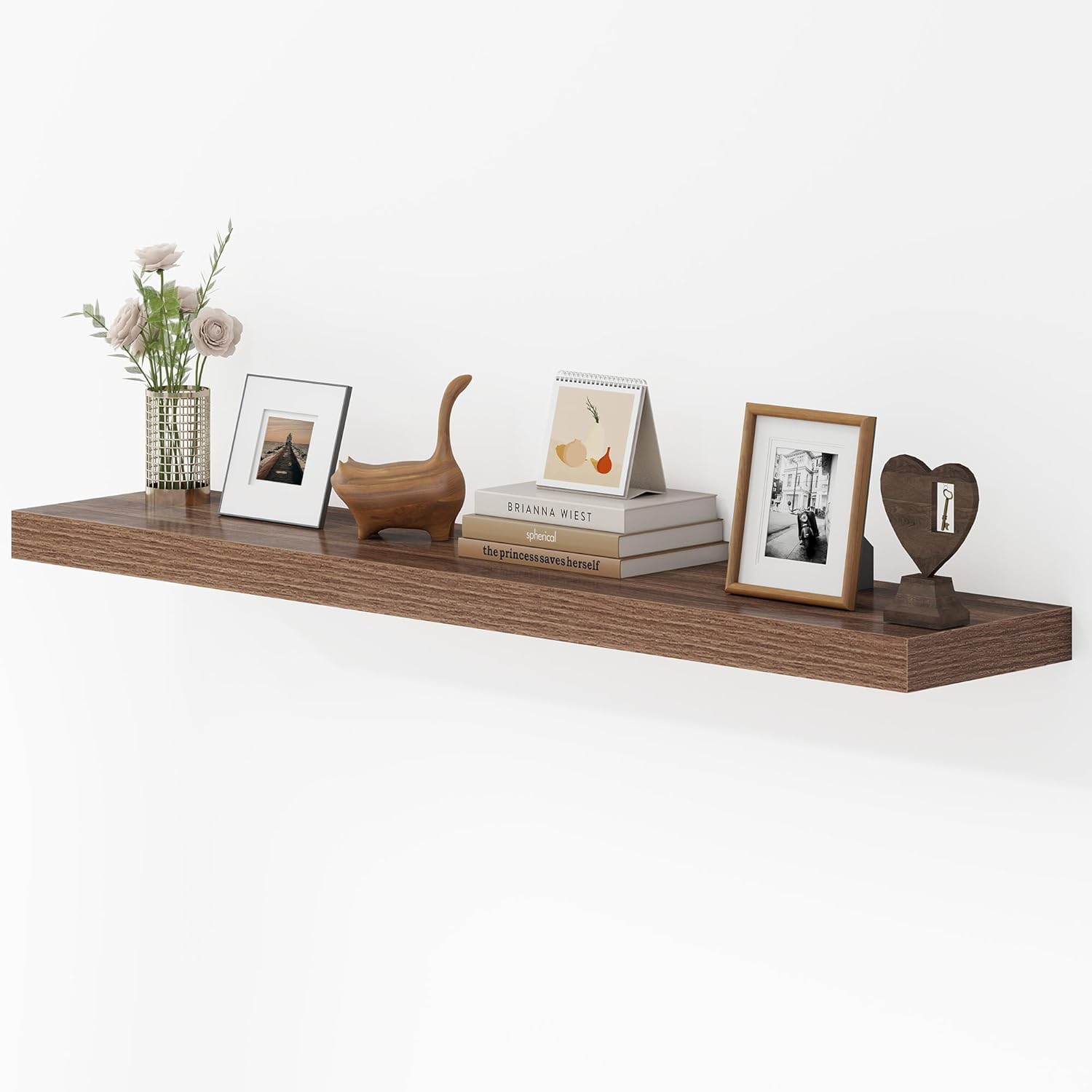Dreamland 48 Inches Floating Shelves for Wall, 9.3" Deep Long Floating Shelves Set of 1, Large