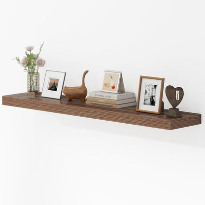 Dreamland 48 Inches Floating Shelves for Wall, 9.3" Deep Long Floating Shelves Set of 1, Large