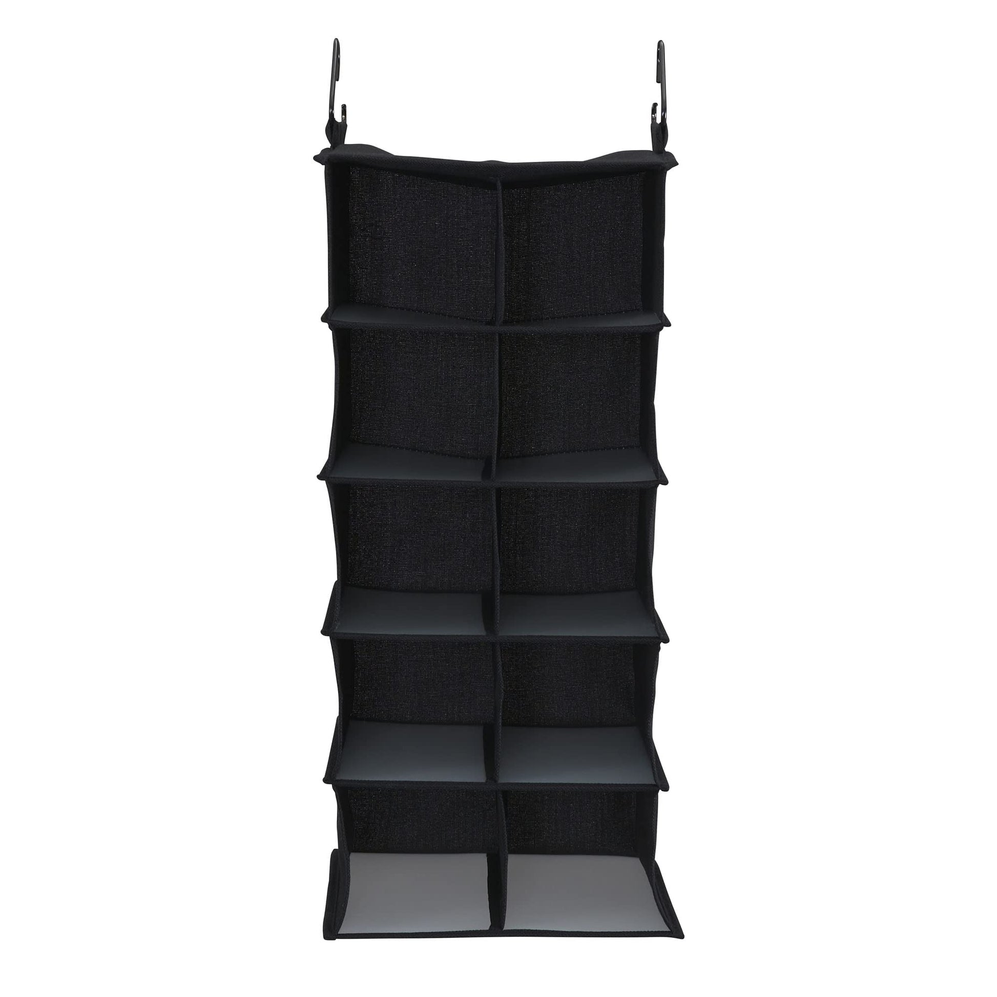 Household Essentials 10 Pocket Hanging Shoe Closet Organizer with Hooks