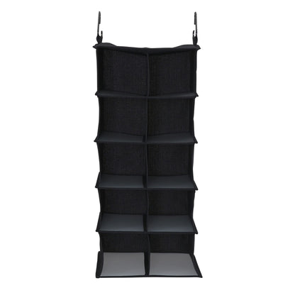 Household Essentials 10 Pocket Hanging Shoe Closet Organizer with Hooks