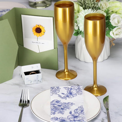 XUWAIDSGN Acrylic Champagne Flutes Toasting Glasses Unbreakable Mimosa Bar Reusable Wine Glasses