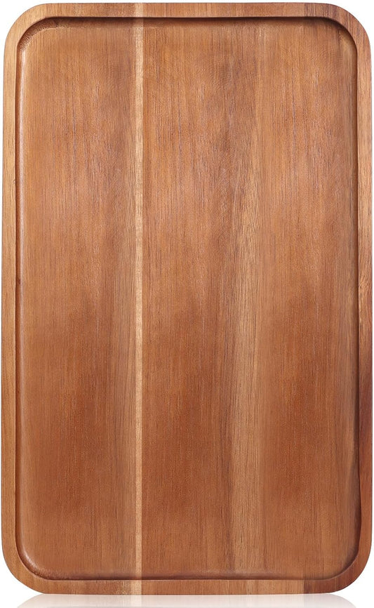 Large Wooden Serving Trays Long Party Charcuterie Boards Acacia Wood Platters Serving Cheese Board