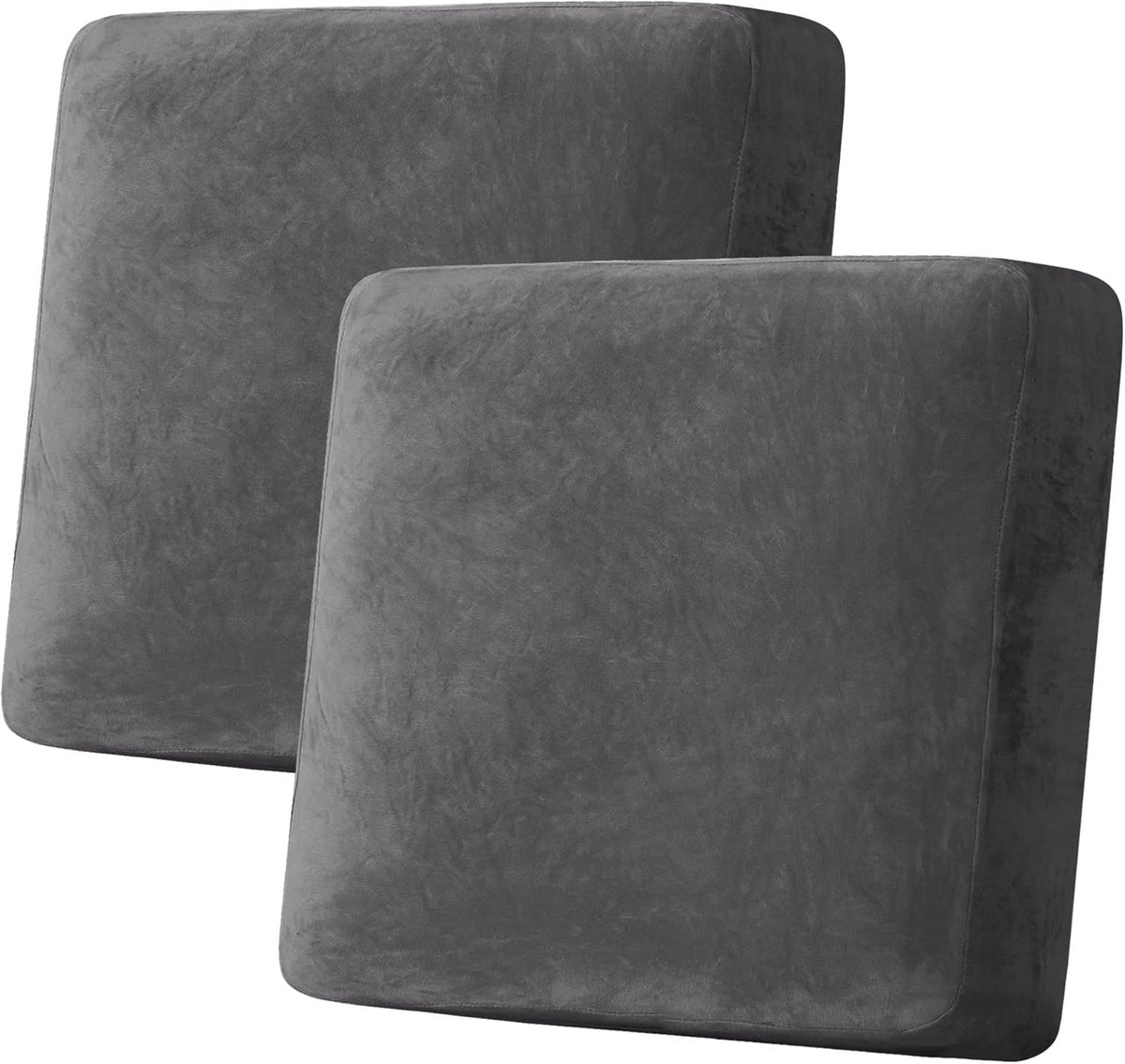 H.VERSAILTEX Velvet Stretch Couch Cushion Cover Plush Cushion Slipcover for Chair Loveseat Sofa