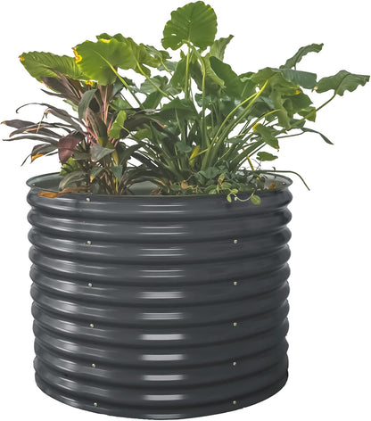 Vego garden 32" Tall 42" Round Raised Garden Bed Raised Bed Planter Box for Vegetables Flowers