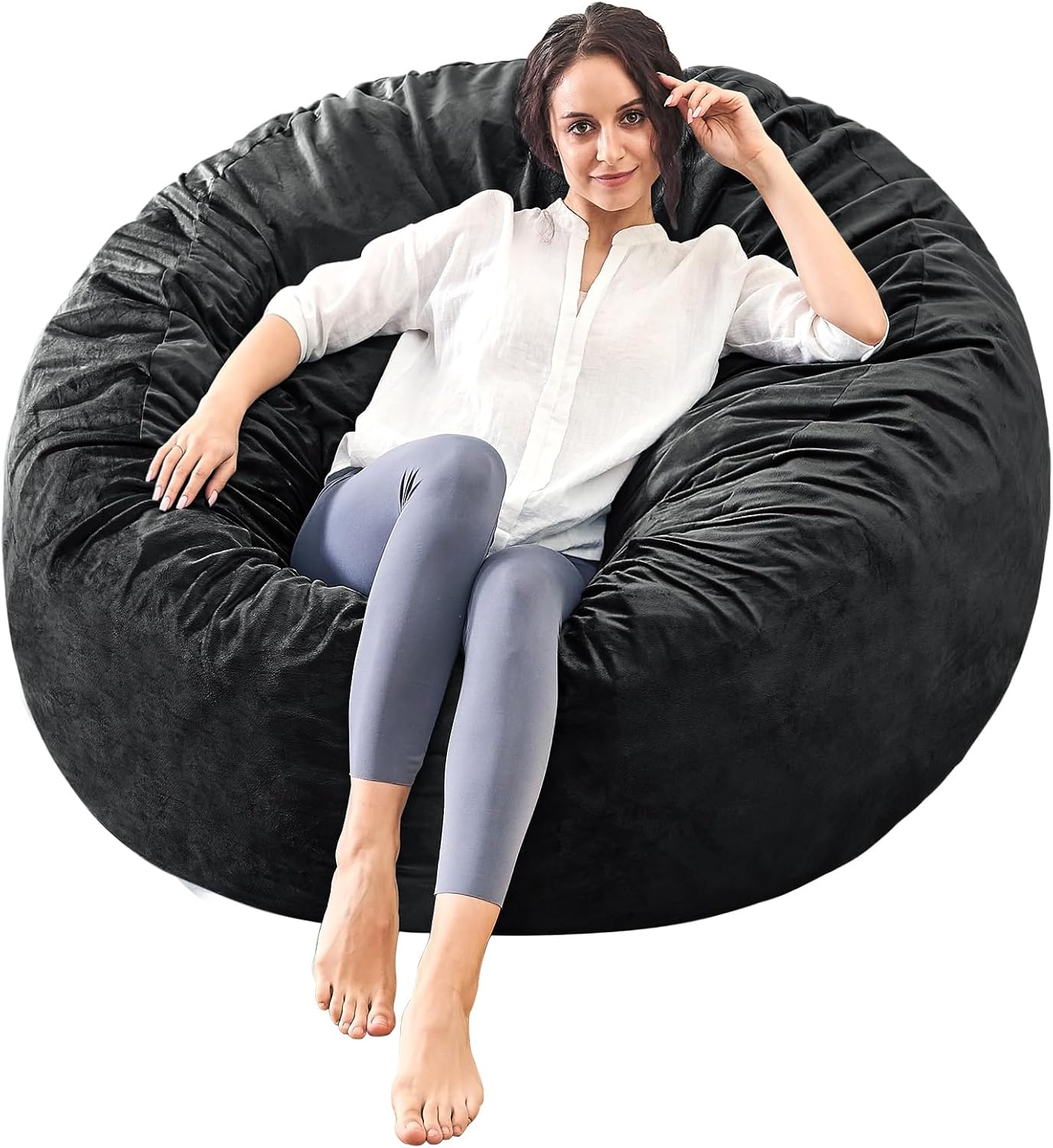 Bean Bag Chairs for Adults - Memory Foam Furniture BeanBag Chair - Kids/Teens Sofa with Soft Micro