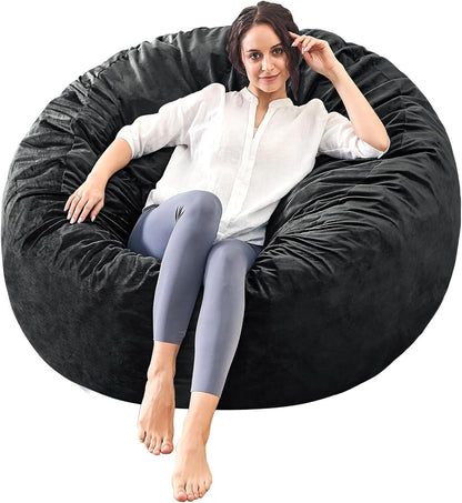 Bean Bag Chairs for Adults - Memory Foam Furniture BeanBag Chair - Kids/Teens Sofa with Soft Micro