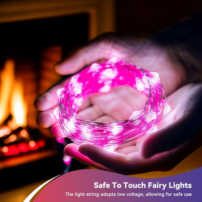 4 Pack 60LED Christmas Fairy Lights Battery Operated - 20FT Twinkle Lights with 2 Lighting Modes