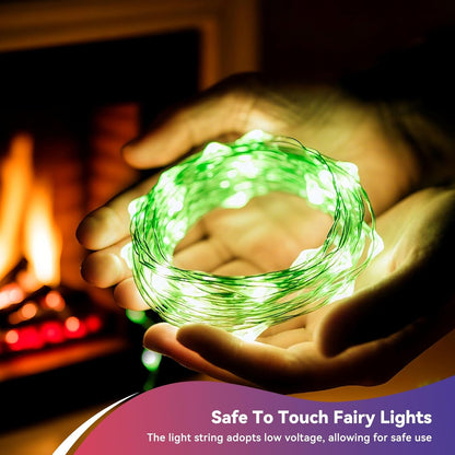 4 Pack 60LED Christmas Fairy Lights Battery Operated - 20FT Twinkle Lights with 2 Lighting Modes