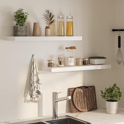 Floating Shelves for Wall, 36" W x 8" D x 1.5" H, Wooden Wall Mounted Display Shelves with