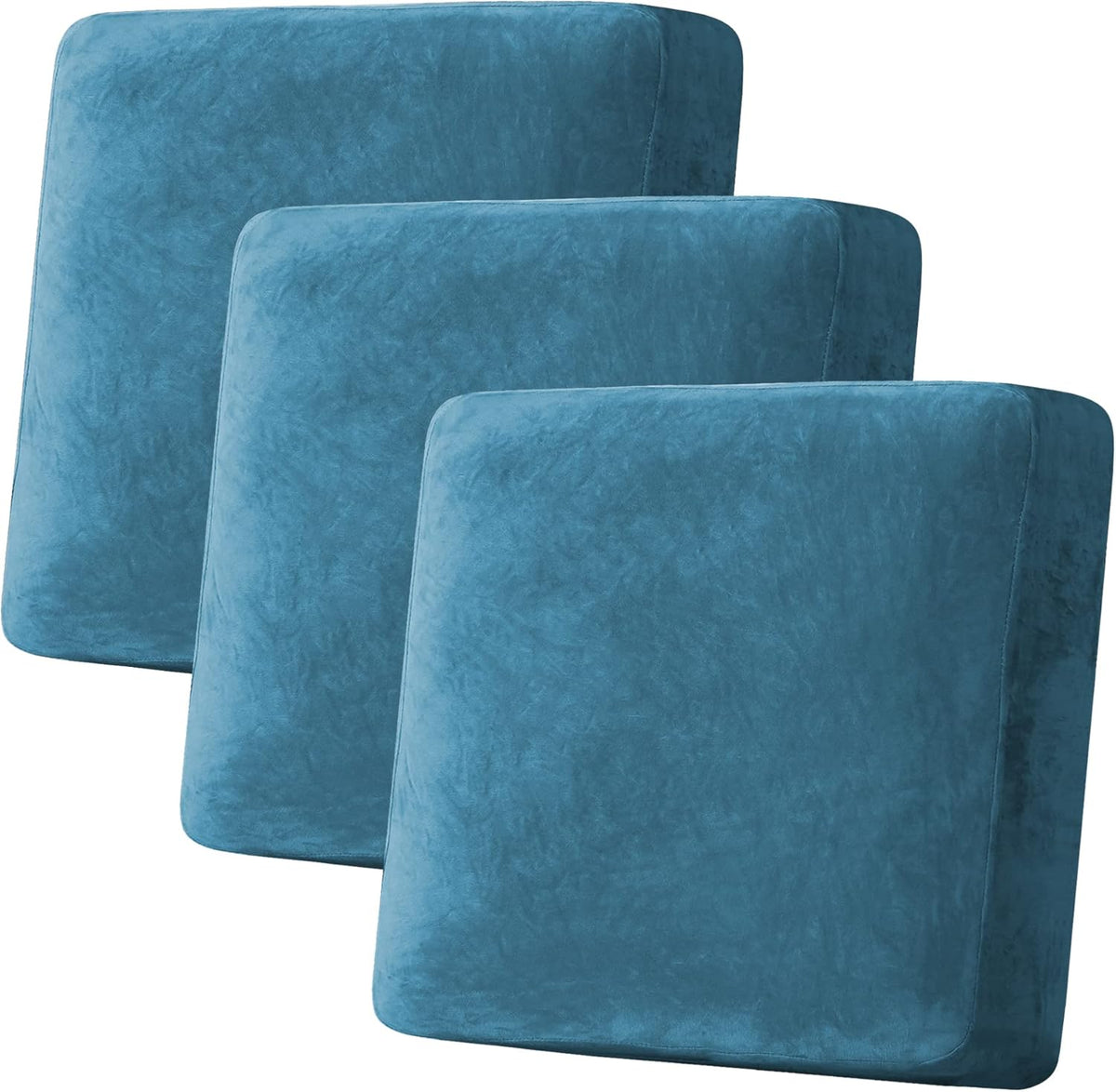 H.VERSAILTEX Velvet Stretch Couch Cushion Cover Plush Cushion Slipcover for Chair Loveseat Sofa